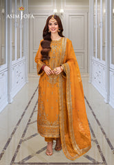Asim Jofa Festive Luxe Ajem-12 Embroidered Organza 3 Pcs