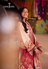 Asim Jofa Prints Elaf Collection Ajel-16 Printed Lawn 3 Pcs