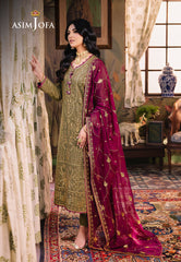 Asim Jofa Afsanay - Luxury Pret?jlp-08 Embroidered Twisted Lawn 3Pcs