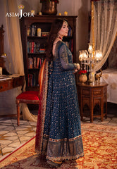 Asim Jofa Chandni Raatein Ajcr-06 Embroidered Chiffon 3 Pcs