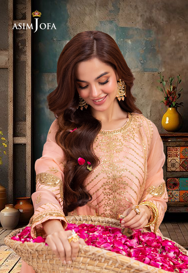 Asim Jofa Pyaar Diyan Gallan Ajem-20 Embroidered Organza 3 Pcs