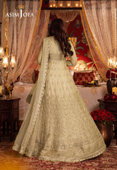 Asim Jofa Chandni Raatein Ajcr-08 Embroidered Net 3 Pcs