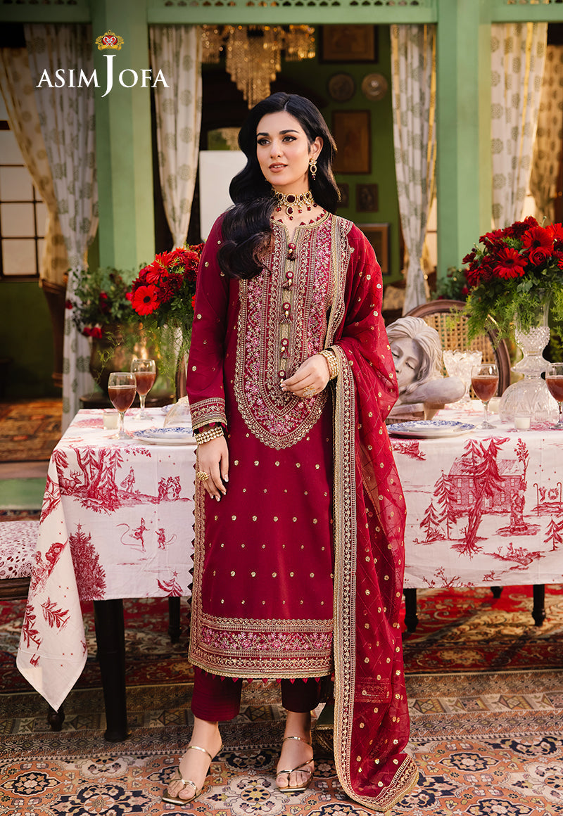 Asim Jofa Afsanay - Luxury Pret Ajlp-06 Embroidered Twisted Lawn 3Pcs