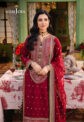 Asim Jofa Afsanay - Luxury Pret Ajlp-06 Embroidered Twisted Lawn 3Pcs