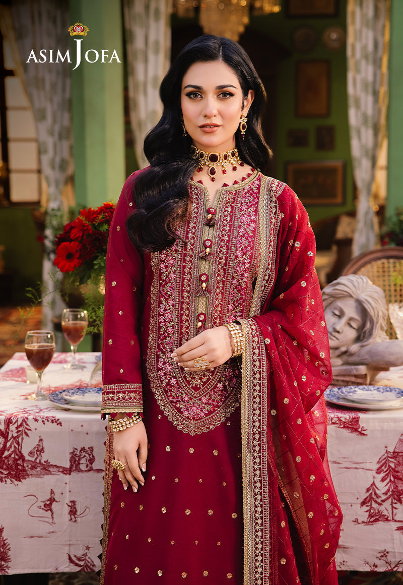 Asim Jofa Afsanay - Luxury Pret Ajlp-06 Embroidered Twisted Lawn 3Pcs