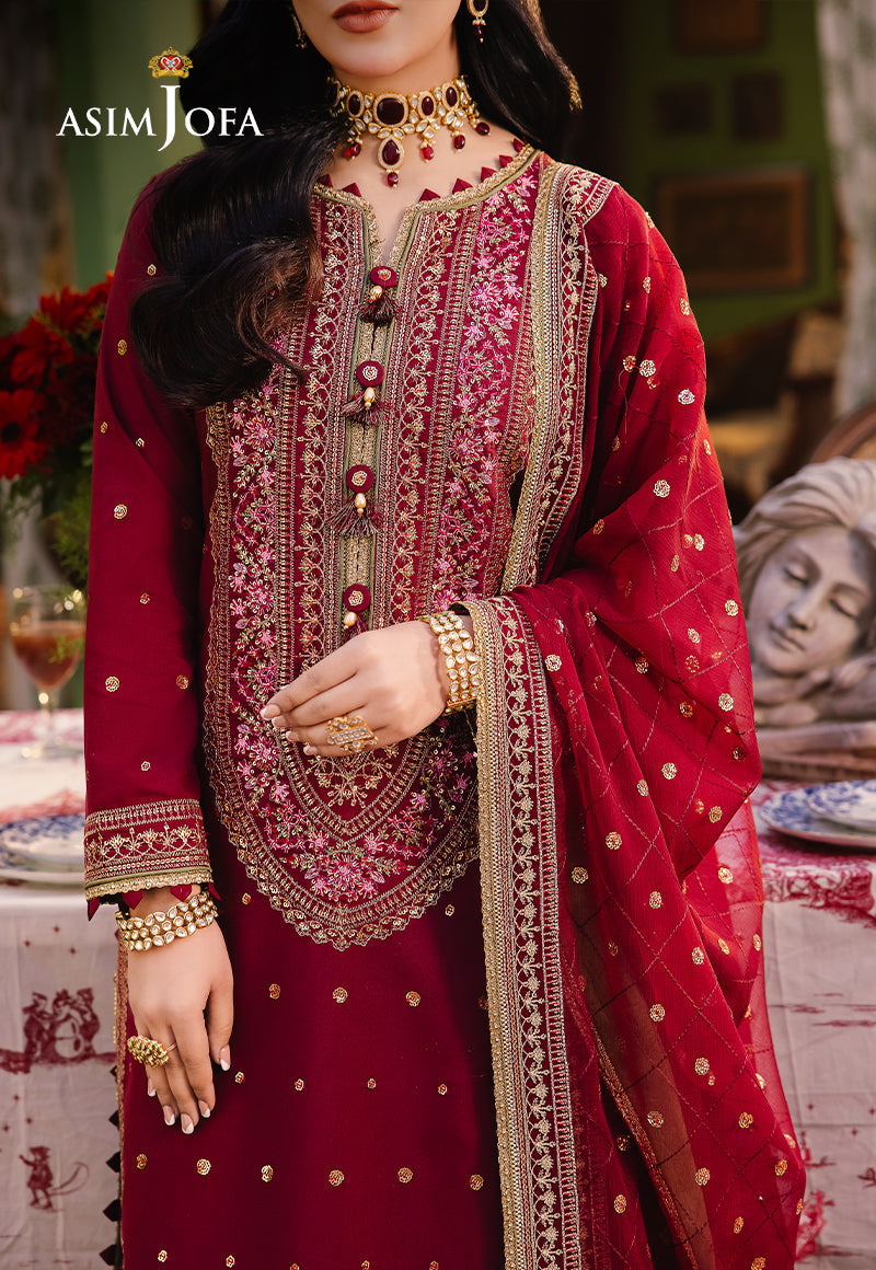 Asim Jofa Afsanay - Luxury Pret Ajlp-06 Embroidered Twisted Lawn 3Pcs