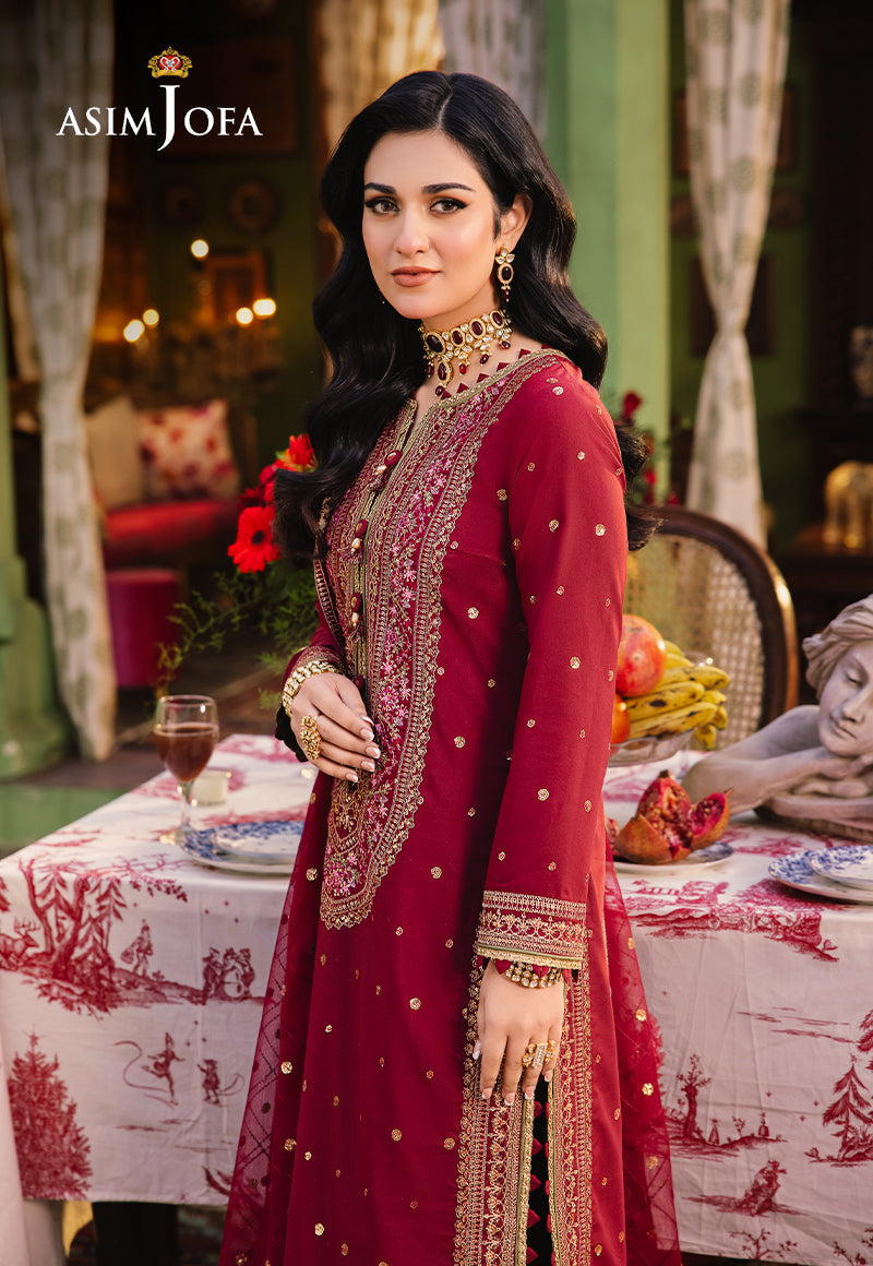 Asim Jofa Afsanay - Luxury Pret Ajlp-06 Embroidered Twisted Lawn 3Pcs