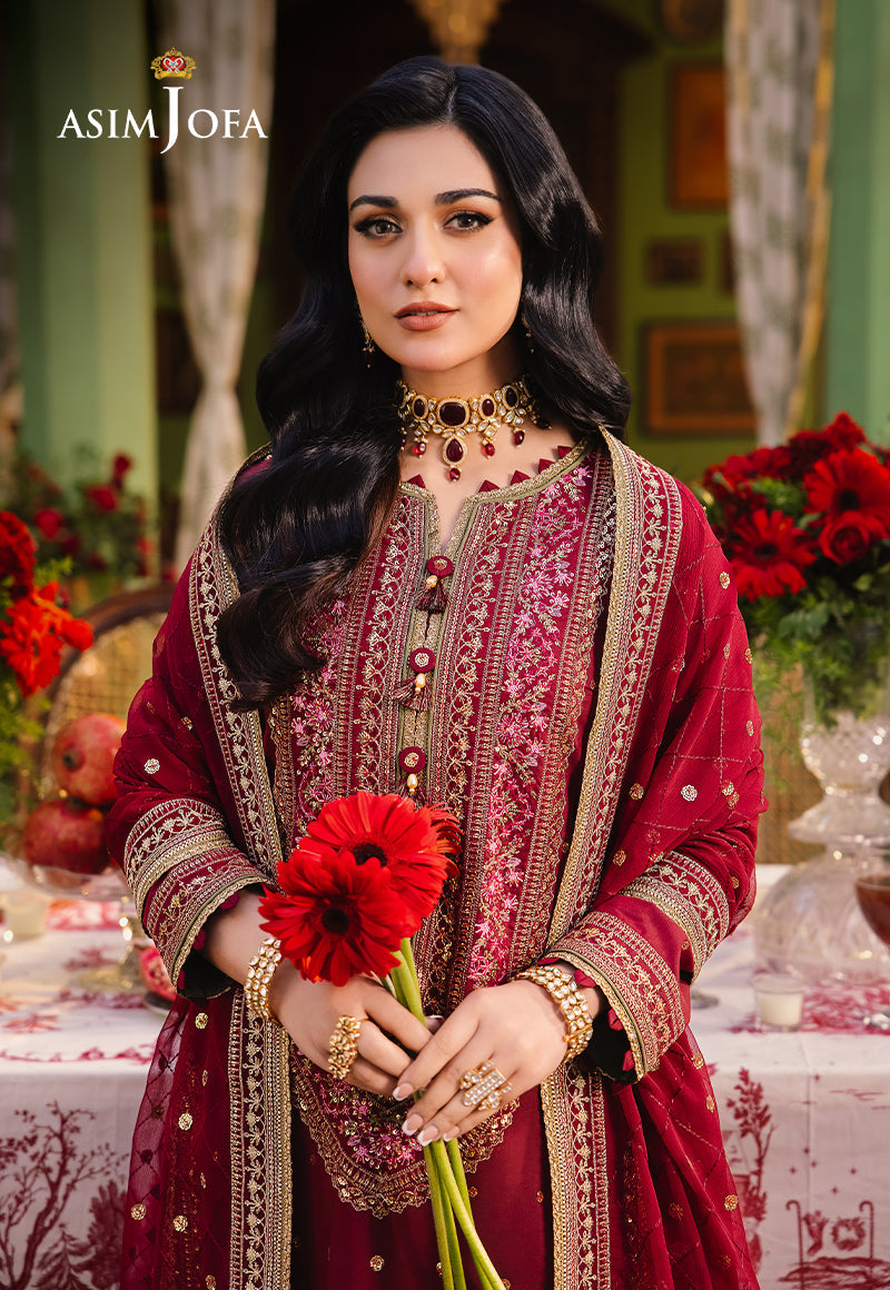 Asim Jofa Afsanay - Luxury Pret Ajlp-06 Embroidered Twisted Lawn 3Pcs