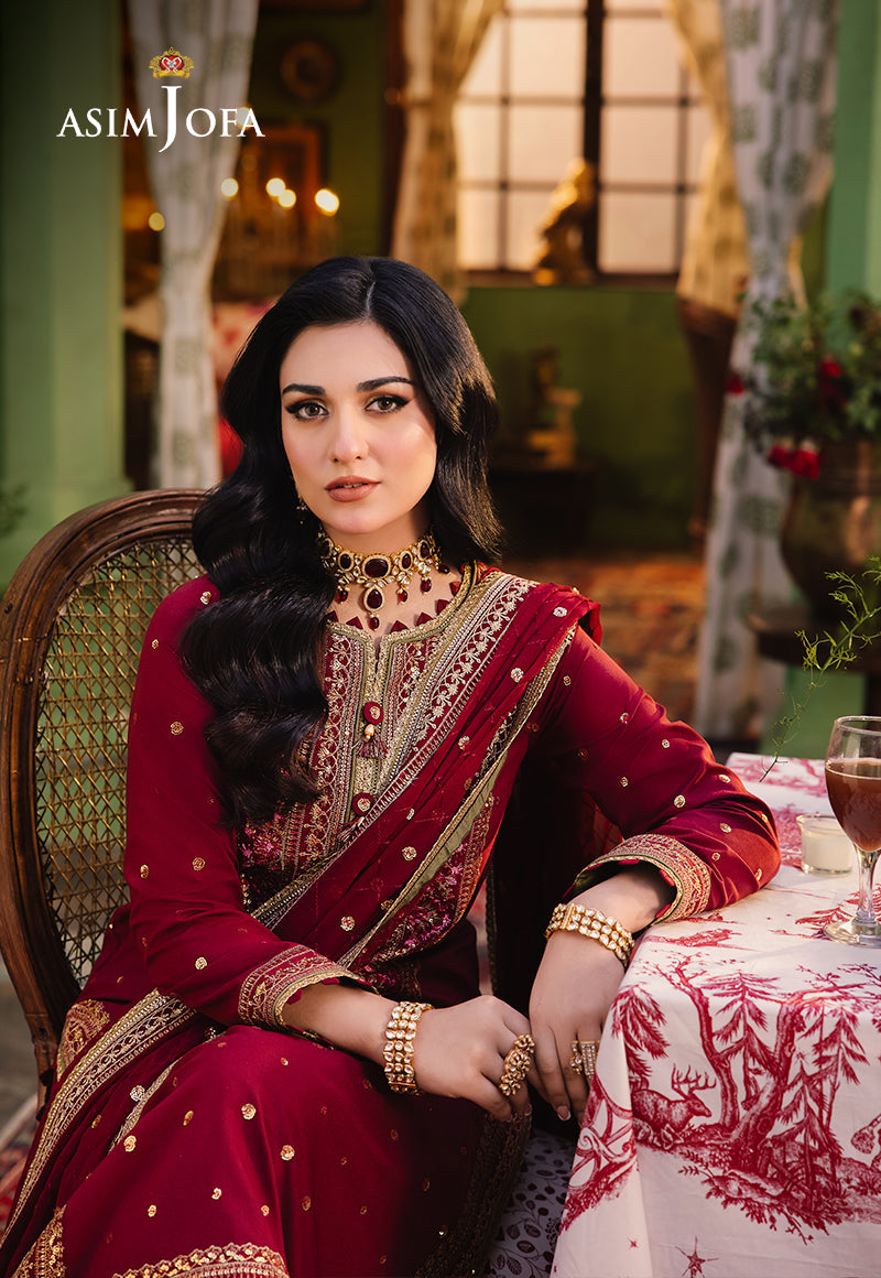 Asim Jofa Afsanay - Luxury Pret Ajlp-06 Embroidered Twisted Lawn 3Pcs