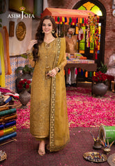 Asim Jofa Pyaar Diyan Gallan Ajem-22 Embroidered Organza 3 Pcs