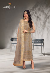 Asim Jofa Pyaar Diyan Gallan Ajem-17 Embroidered Organza 3 Pcs