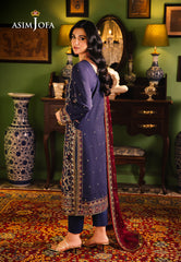 Asim Jofa Afsanay - Luxury Pret Ajlp-02 Embroidered Twisted Lawn 3Pcs