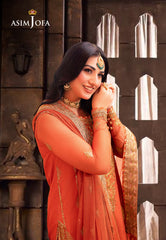 Asim Jofa Pyaar Diyan Gallan Ajem-08 Embroidered Net 3 Pcs