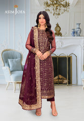 Asim Jofa Festive Luxe Ajem-24 Embroidered Organza 3 Pcs