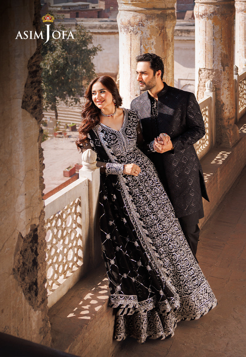 Asim Jofa Chikankari Eid '24 Ajce-02 Embroidered Chiffon 3 Pcs