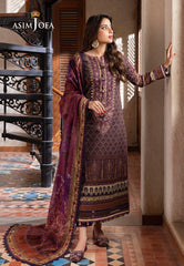 Asim Jofa Rania Pre-Winter '23 Ajrw-16 Designers Stitched Printed Slub 3 Pcs