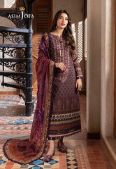 Asim Jofa Rania Pre-Winter '23 Ajrw-16 Designers Stitched Printed Slub 3 Pcs