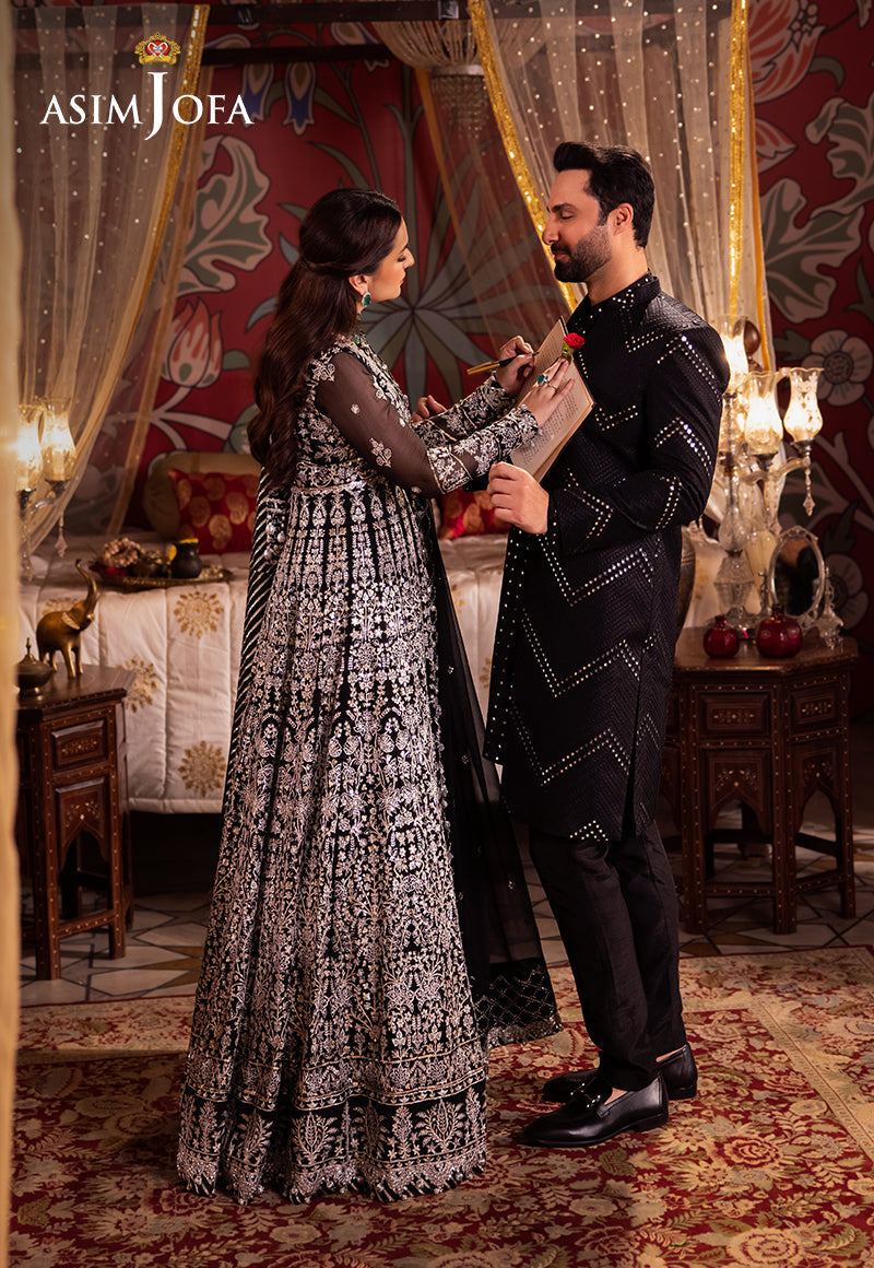 Asim Jofa Chandni Raatein Ajcr-02 Embroidered Chiffon 3 Pcs