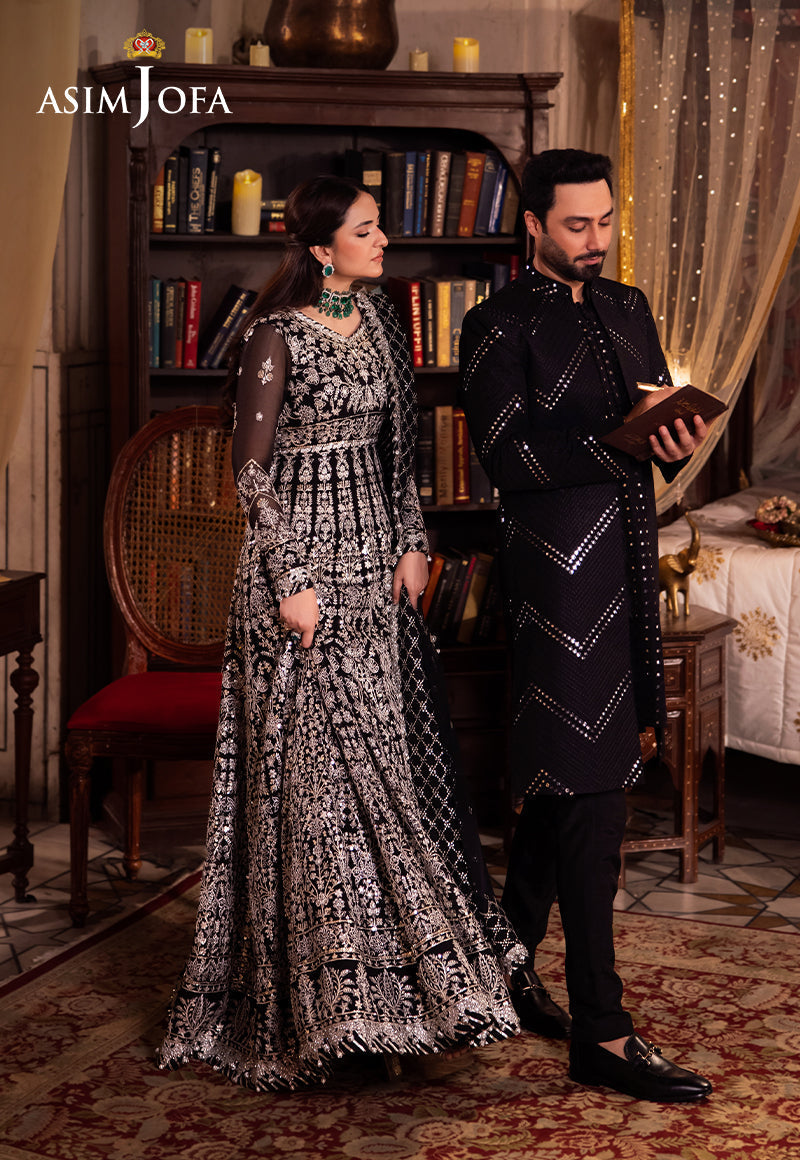 Asim Jofa Chandni Raatein Ajcr-02 Embroidered Chiffon 3 Pcs