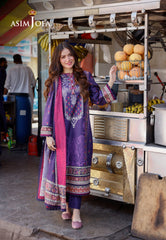 Asim Jofa Arabic Lawn Ajpl-11 Printed Arabic Lawn 3 Pcs