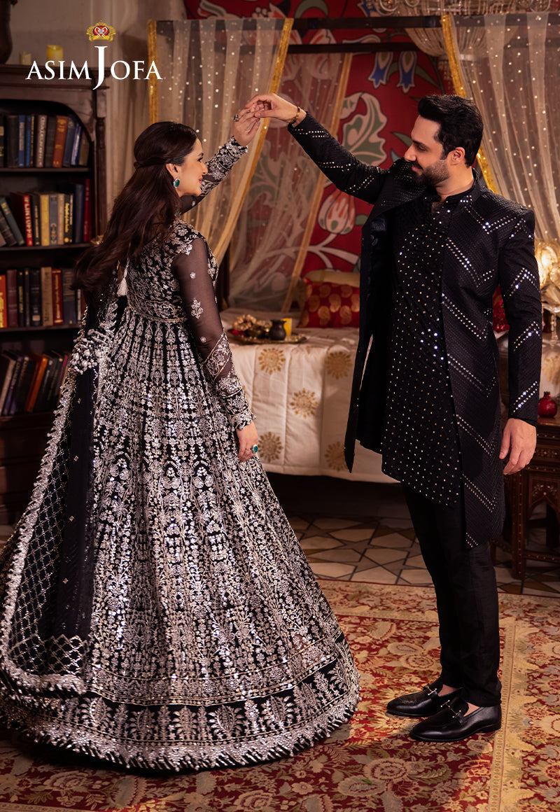 Asim Jofa Chandni Raatein Ajcr-02 Embroidered Chiffon 3 Pcs