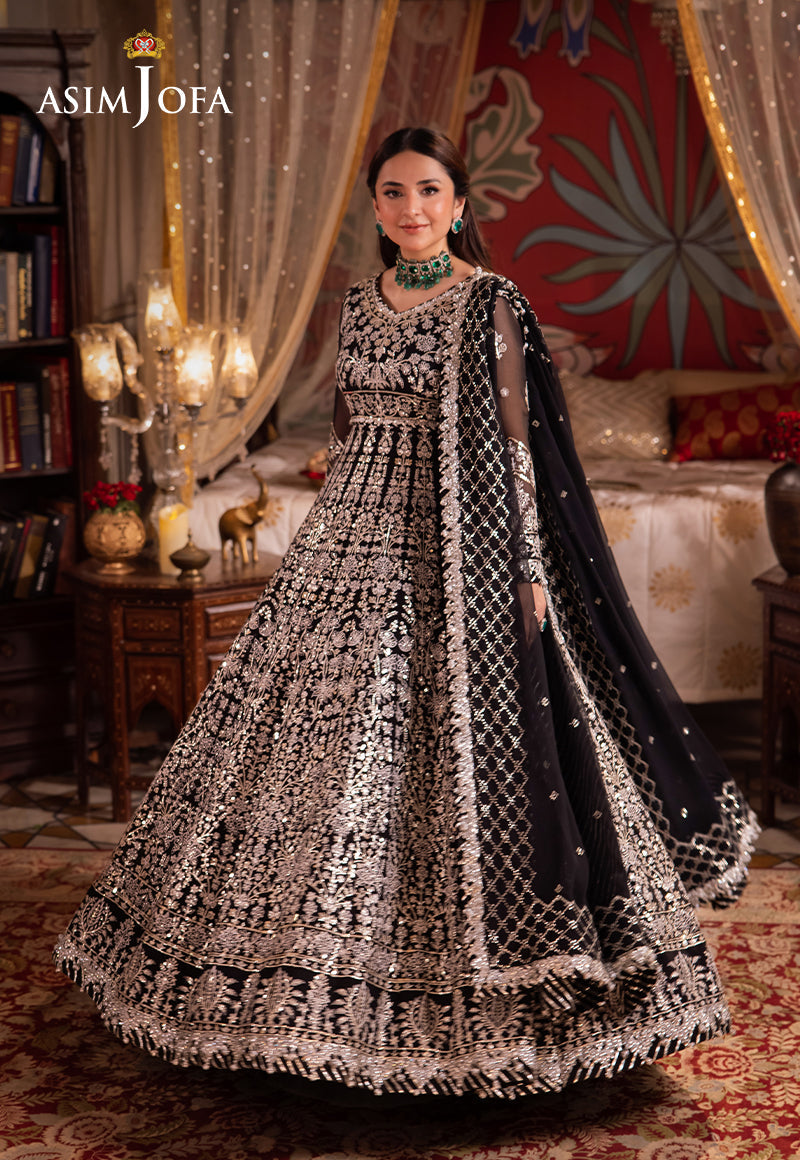 Asim Jofa Chandni Raatein Ajcr-02 Embroidered Chiffon 3 Pcs