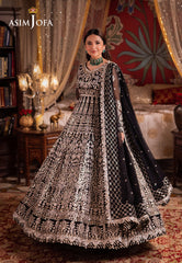 Asim Jofa Chandni Raatein Ajcr-02 Embroidered Chiffon 3 Pcs