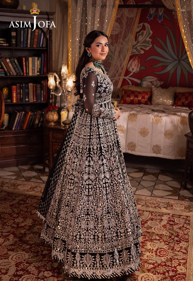 Asim Jofa Chandni Raatein Ajcr-02 Embroidered Chiffon 3 Pcs