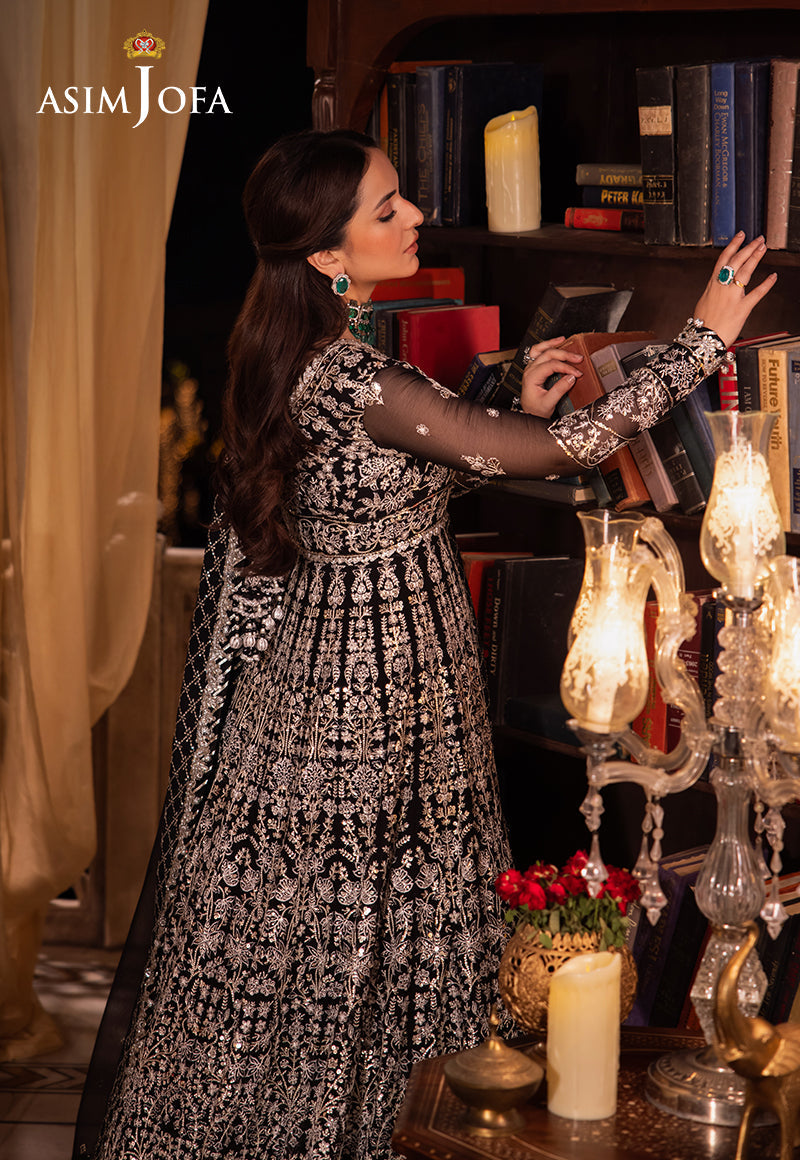 Asim Jofa Chandni Raatein Ajcr-02 Embroidered Chiffon 3 Pcs