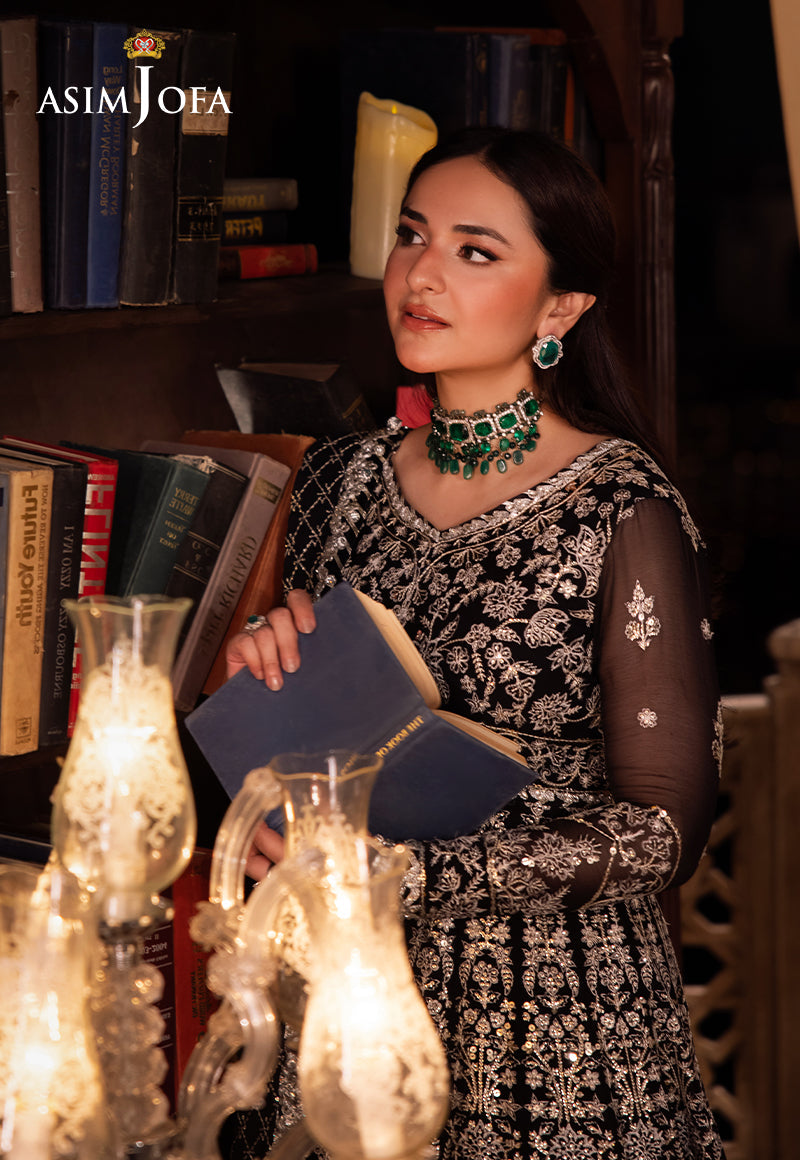 Asim Jofa Chandni Raatein Ajcr-02 Embroidered Chiffon 3 Pcs