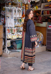Asim Jofa Arabic Lawn Ajpl-09 Printed Arabic Lawn 3 Pcs