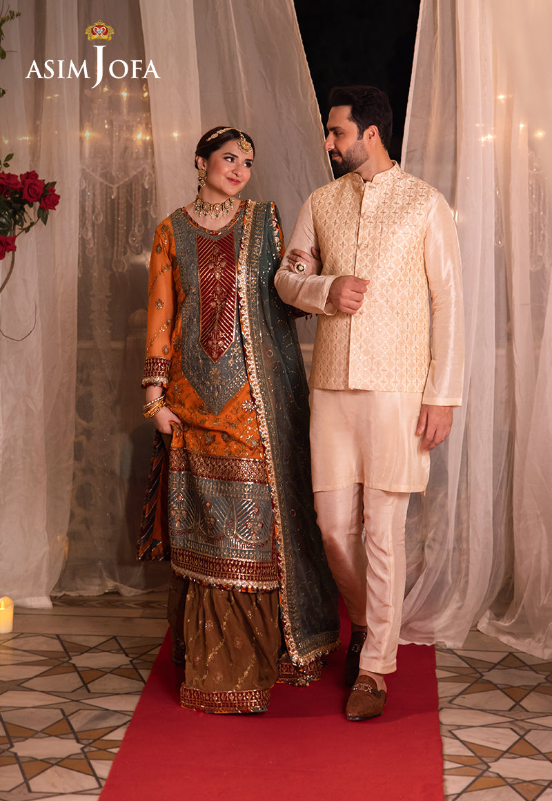 Asim Jofa Chandni Raatein Ajcr-07 Embroidered Chiffon 3 Pcs