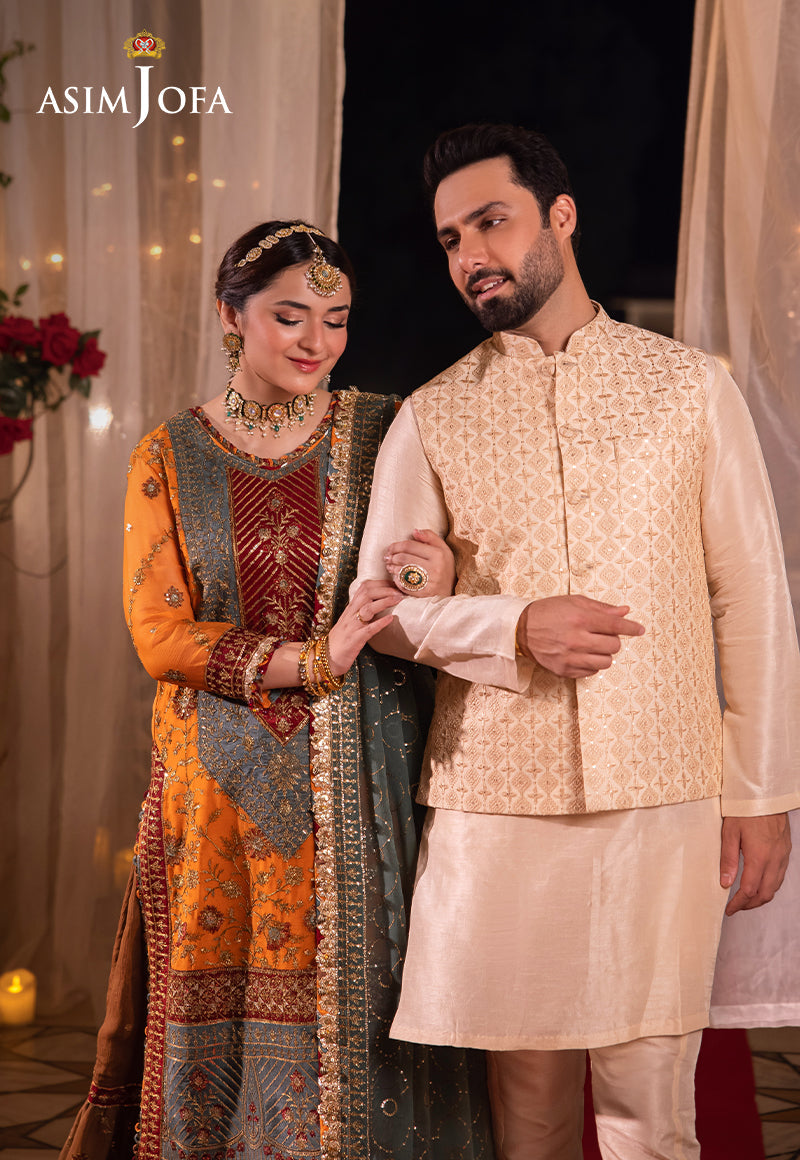 Asim Jofa Chandni Raatein Ajcr-07 Embroidered Chiffon 3 Pcs