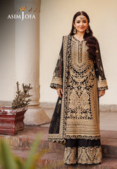 Asim Jofa Chikankari Eid '24 Ajce-06 Embroidered Chiffon 3 Pcs