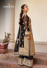 Asim Jofa Chikankari Eid '24 Ajce-06 Embroidered Chiffon 3 Pcs