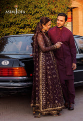 Asim Jofa Chikankari Eid '24 Ajce-05 Embroidered Chiffon 3 Pcs