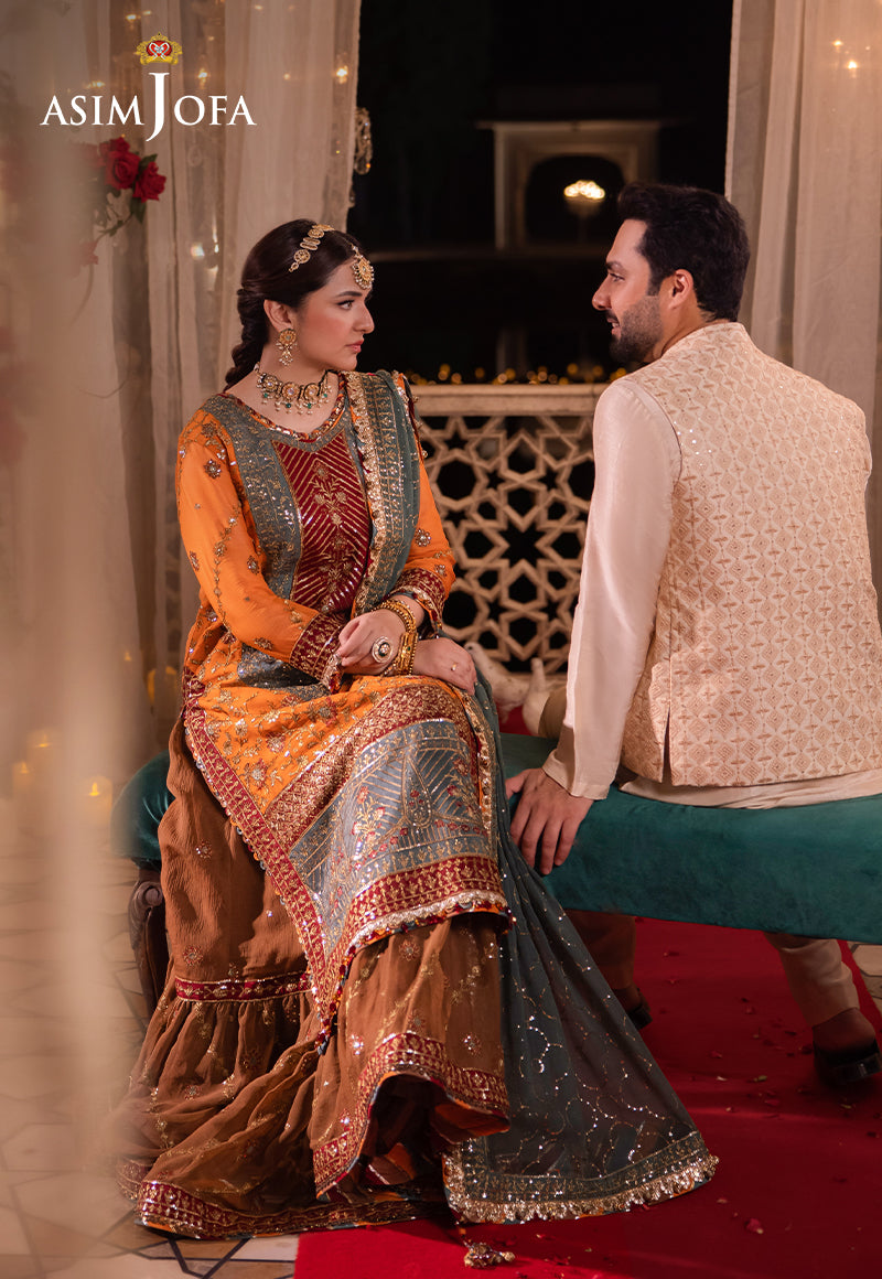 Asim Jofa Chandni Raatein Ajcr-07 Embroidered Chiffon 3 Pcs