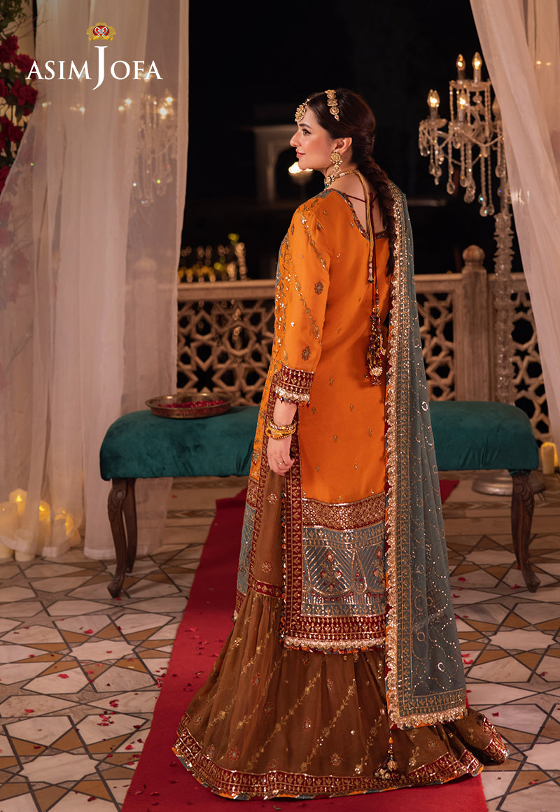 Asim Jofa Chandni Raatein Ajcr-07 Embroidered Chiffon 3 Pcs