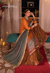 Asim Jofa Chandni Raatein Ajcr-07 Embroidered Chiffon 3 Pcs