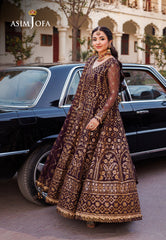 Asim Jofa Chikankari Eid '24 Ajce-05 Embroidered Chiffon 3 Pcs