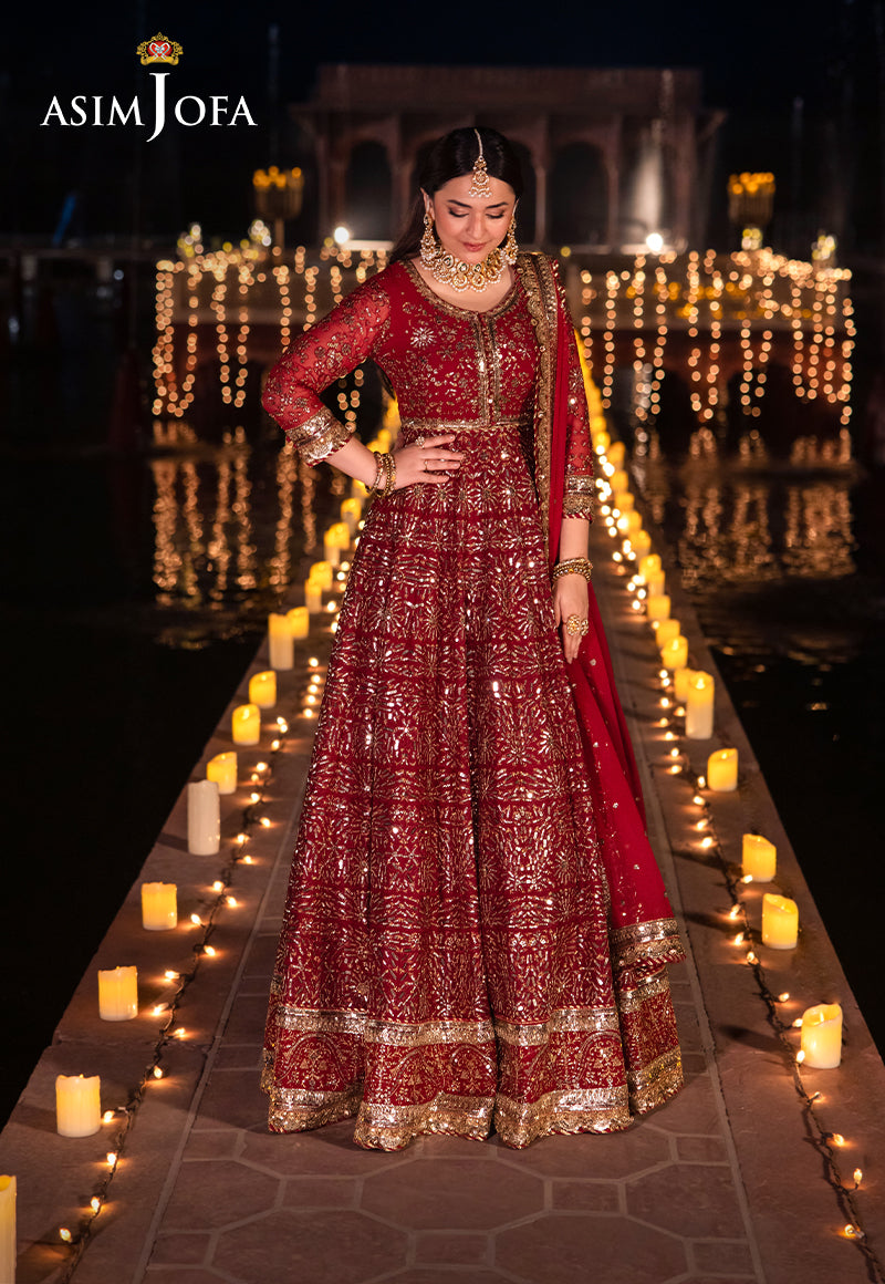 Asim Jofa Chandni Raatein Ajcr-05 Embroidered Chiffon 3 Pcs