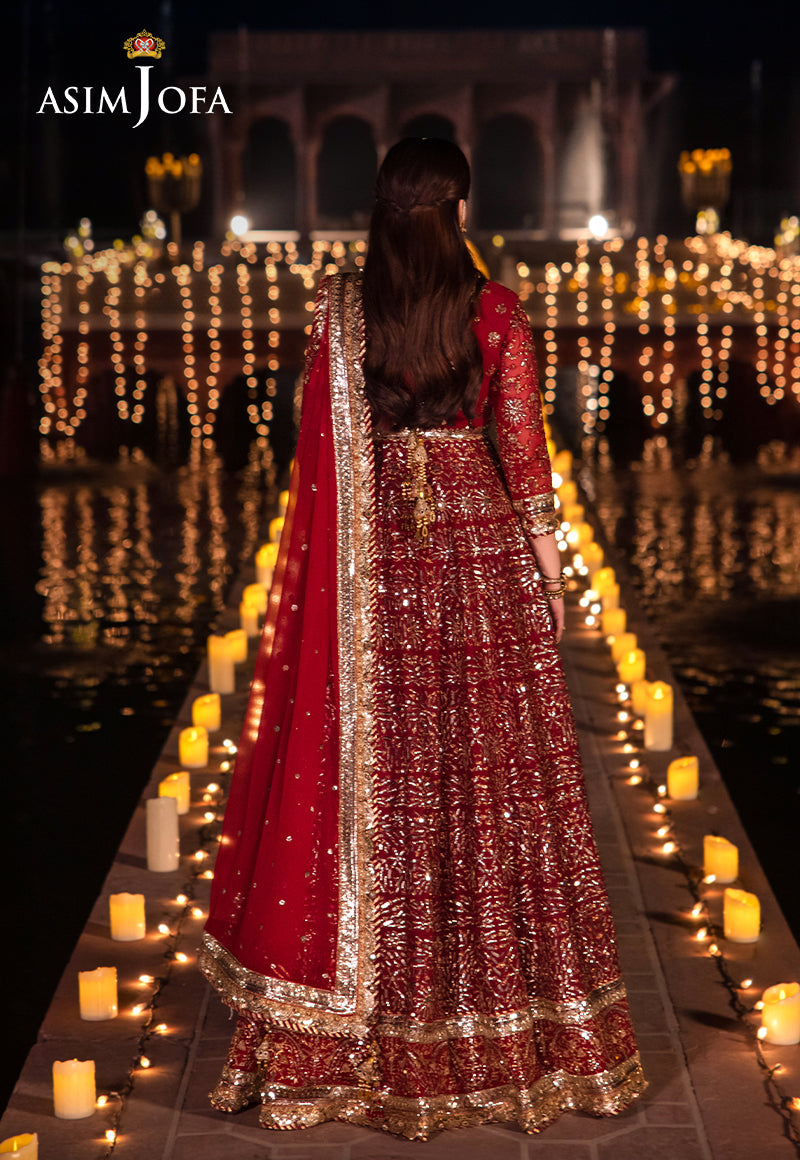 Asim Jofa Chandni Raatein Ajcr-05 Embroidered Chiffon 3 Pcs
