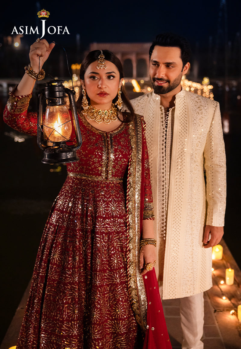 Asim Jofa Chandni Raatein Ajcr-05 Embroidered Chiffon 3 Pcs