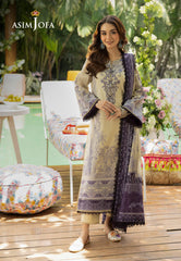 Asim Jofa Prints Collection Vol 4 Ajgb-08 Printed Lawn 3 Pcs