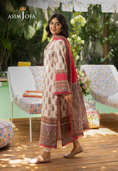 Asim Jofa Prints Collection Vol 4 Ajgb-07 Printed Lawn 3 Pcs