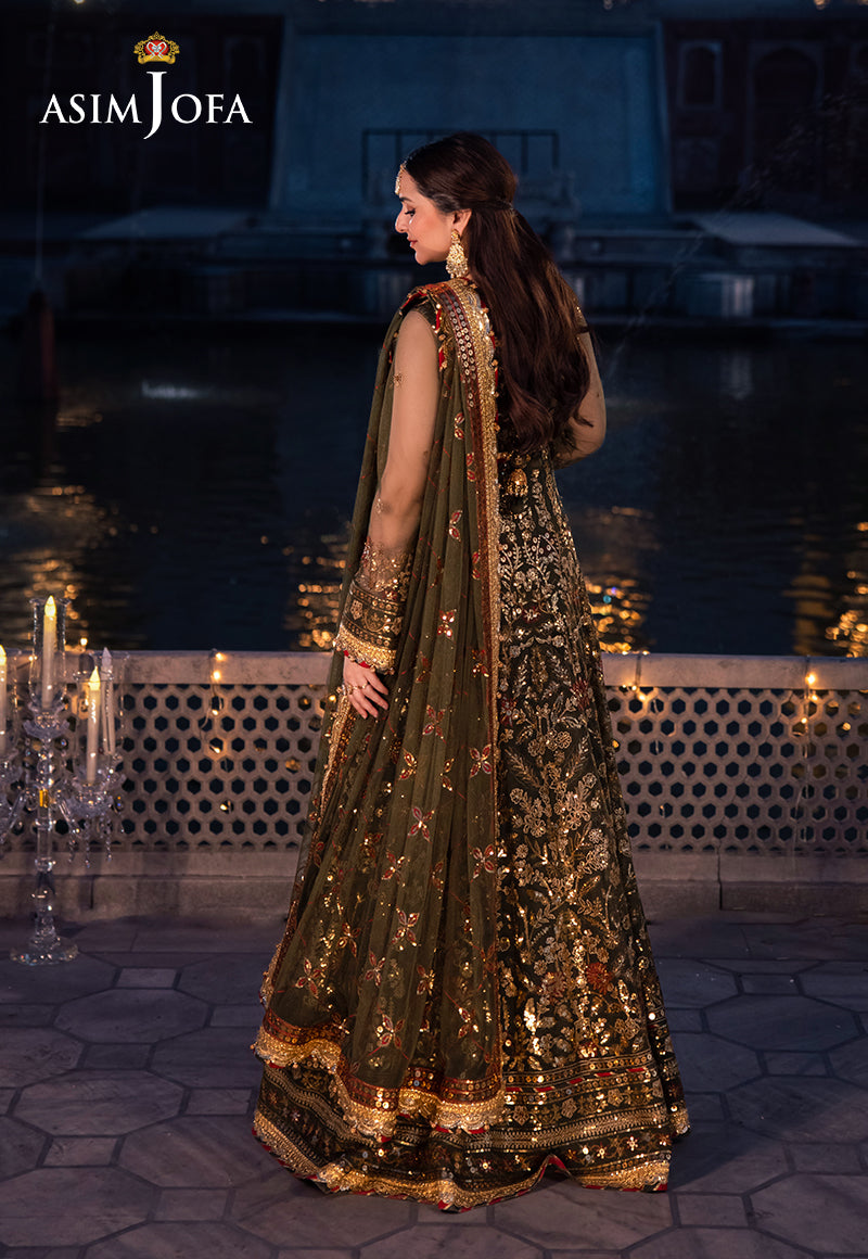 Asim Jofa Chandni Raatein Ajcr-09 Embroidered Net 3 Pcs