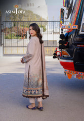Asim Jofa Arabic Lawn Ajpl-16 Printed Arabic Lawn 3 Pcs