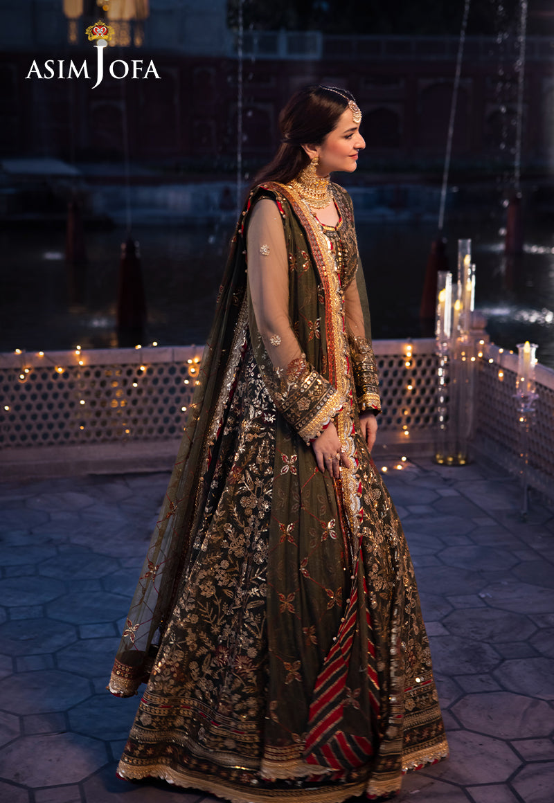 Asim Jofa Chandni Raatein Ajcr-09 Embroidered Net 3 Pcs