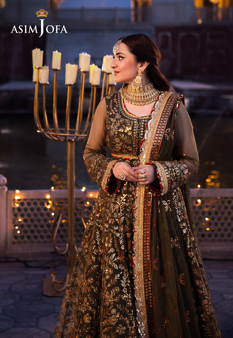Asim Jofa Chandni Raatein Ajcr-09 Embroidered Net 3 Pcs