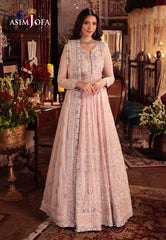 Asim Jofa Designers Limited Edition Ajyvd-10 Embroidered Chiffon Stitched 3 Pcs
